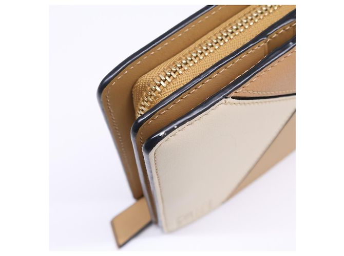 Portafoglio bi-fold compatto con zip Puzzle Loewe - vista 10
