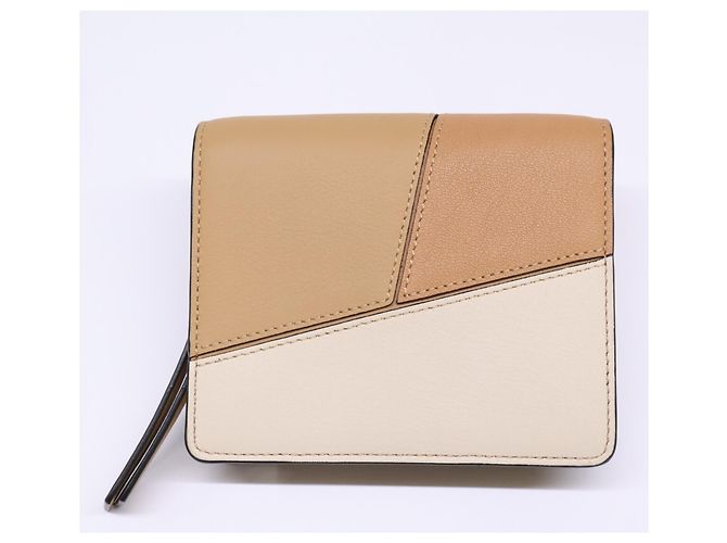 Portafoglio bi-fold compatto con zip Puzzle Loewe - vista 2