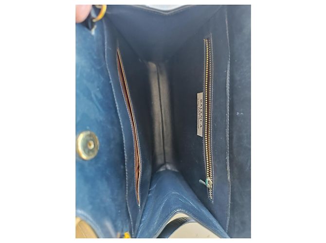 Autre Marque Bolsa de mão Balenca em couro azul marinho Azul escuro - vista 13