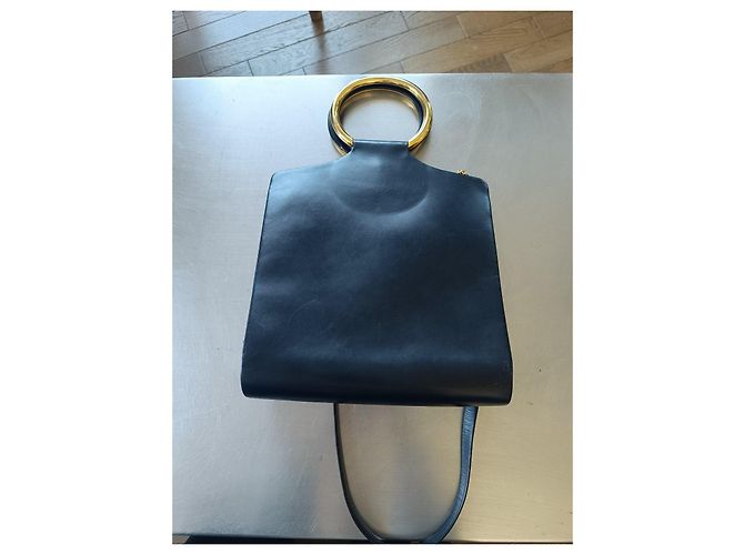 Autre Marque Bolsa de mão Balenca em couro azul marinho Azul escuro - vista 6