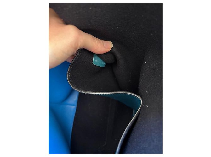 Céline Borsa in pelle Celine Twisted Cabas da donna Blu - vista 14
