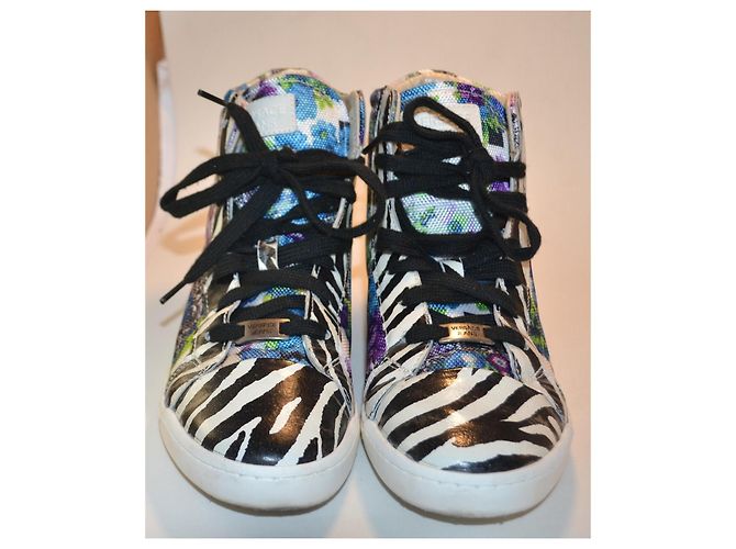 sneakers Versace Jeans Couture multicolore in tessuto - vista 2