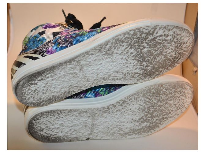 sneakers Versace Jeans Couture multicolore in tessuto - vista 5