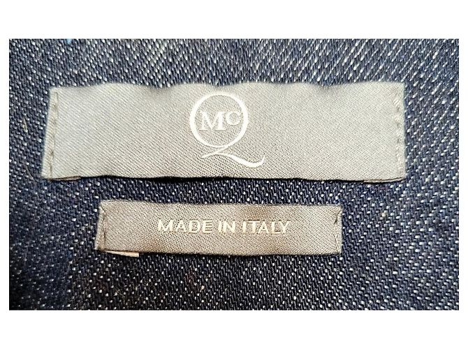 Vestido de denim ajustado Alexander McQueen Azul marino - vista 13