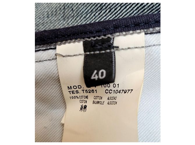 Vestido de denim ajustado Alexander McQueen Azul marino - vista 14