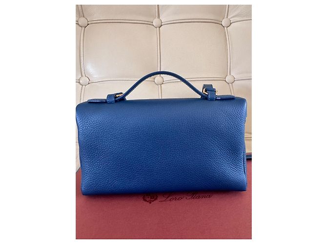 Loro Piana Tasca Extra L19 Pelle Blu - vista 4