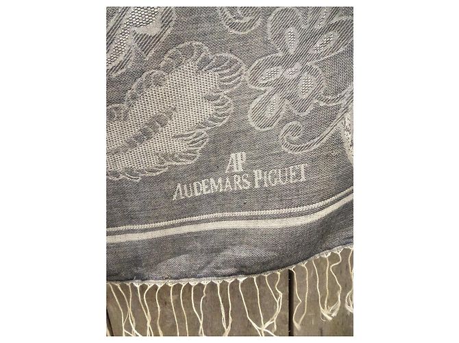 Stola Audemars Piguet André Claude Canova Seta e Cashmere Grigia Grigio - vista 2