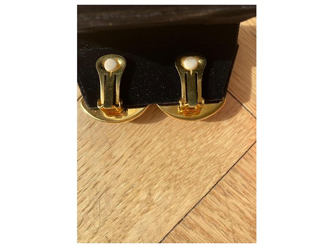 Hermès Clip-On Ohrringe in Mehrfarbenem Email und Vergoldet - Ansicht 4