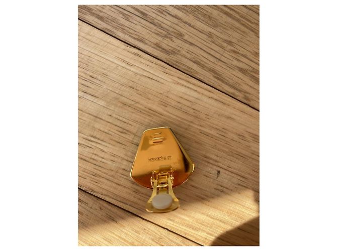 Hermès Clip-On Ohrringe in Mehrfarbenem Email und Vergoldet - Ansicht 5