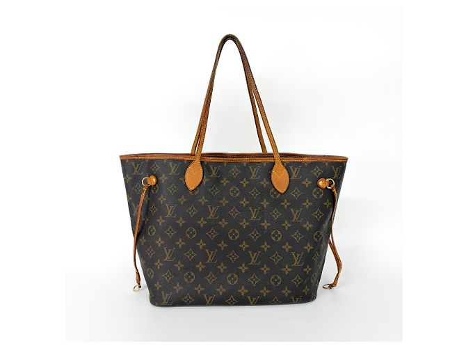 Borsa Tote Neverfull Monogram Canvas MM Louis Vuitton Marrone - vista 2