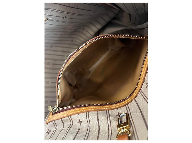 Borsa Tote Neverfull Monogram Canvas MM Louis Vuitton Marrone - vista 7