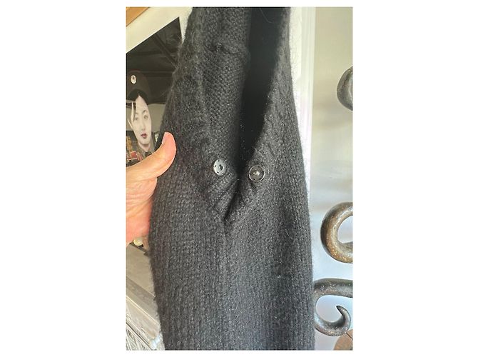 Autre Marque PLU Strickweste aus Wolle in Schwarz - Ansicht 5