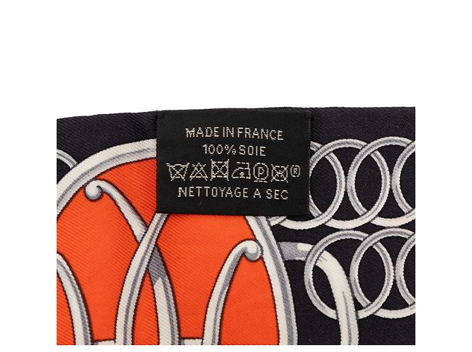 Hermès Twilly Lift Profil Schal Schwarz Mehrfarben - Ansicht 5