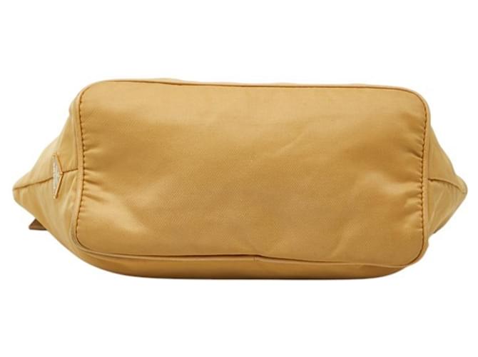 Borsa a spalla con catena e logo Prada Beige - vista 3