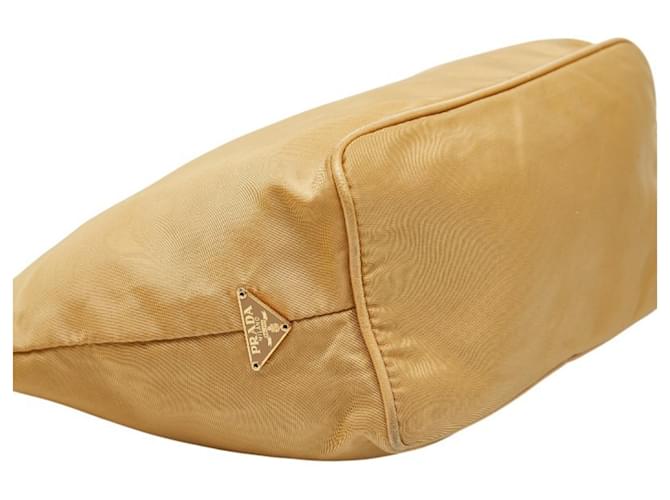 Borsa a spalla con catena e logo Prada Beige - vista 5