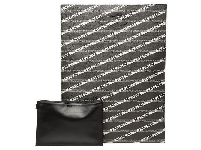 Clutch Bag con logo Balenciaga Nero Multicolore - vista 6