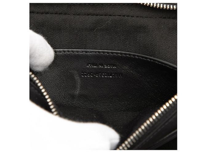 Borsa a spalla in nylon nero e pelle verniciata Saint Laurent - vista 6