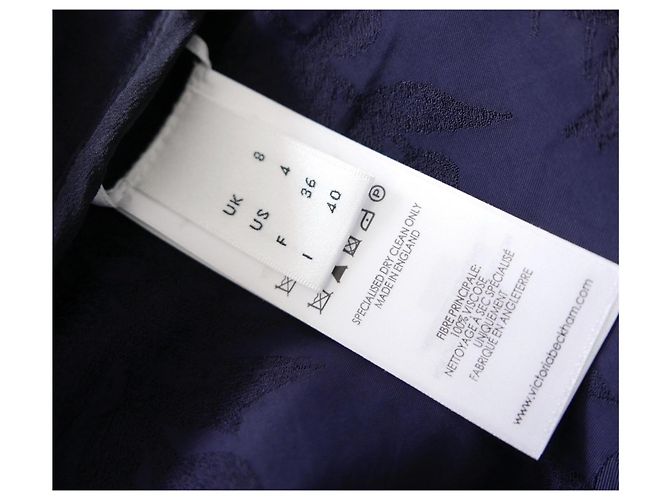 Vestido Maxi Drapado en Jacquard Myrtle de Victoria Beckham - vista 9