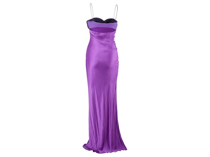 Autre Marque Abito lungo viola da donna Alessandra Rich Porpora - vista 3