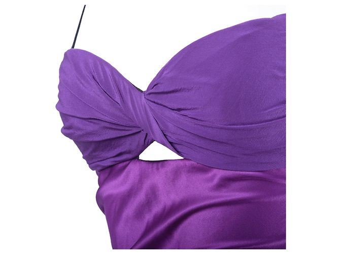 Autre Marque Abito lungo viola da donna Alessandra Rich Porpora - vista 4