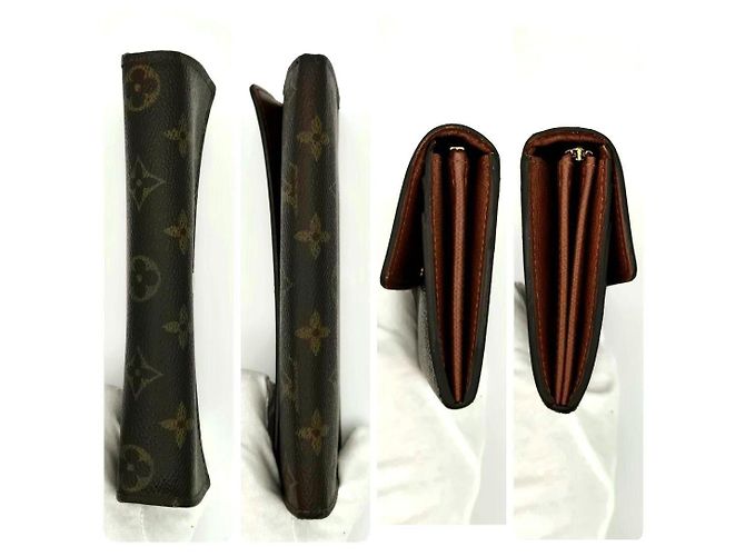 Cartera larga Louis Vuitton Monogram marrón cuero Castaño - vista 6