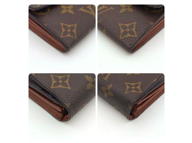 Cartera larga Louis Vuitton Monogram marrón cuero Castaño - vista 7