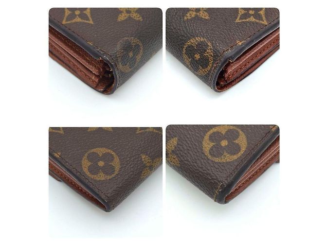 Cartera larga Louis Vuitton Monogram marrón cuero Castaño - vista 8
