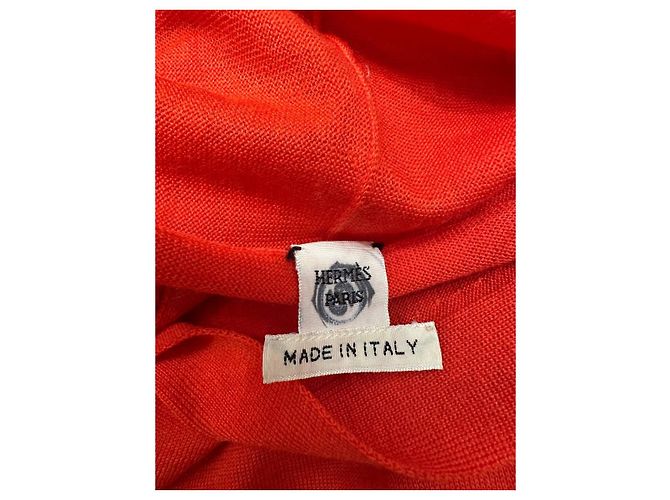 Ärmellose orange Wollweste Hermès Lemaire S/M gebraucht - Ansicht 3