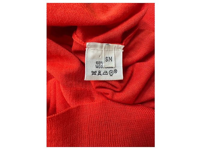 Ärmellose orange Wollweste Hermès Lemaire S/M gebraucht - Ansicht 4