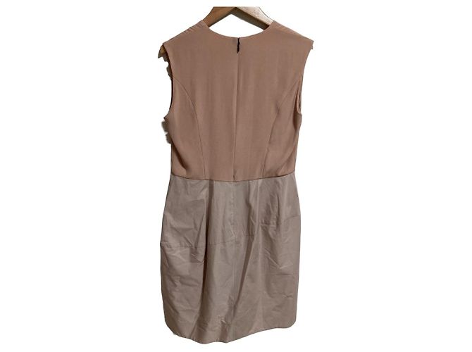 Autre Marque Vestido sin mangas en V YOKO CHAN Beige - vista 2
