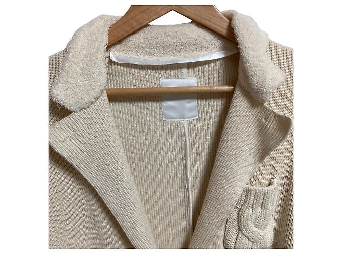 Autre Marque Cárdigan de Punto Harikae Beige - vista 4