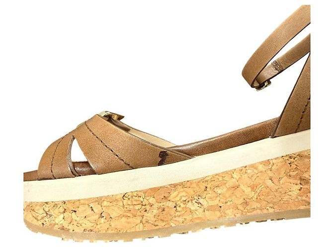 Sandali in pelle Jimmy Choo Marrone - vista 11