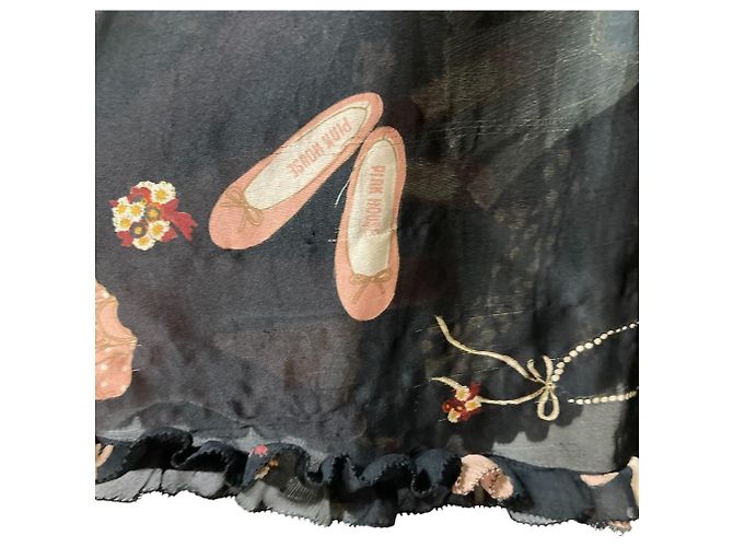 Autre Marque Falda Larga Acampanada PINK HOUSE Negro - vista 11