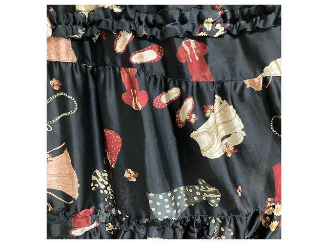 Autre Marque Falda Larga Acampanada PINK HOUSE Negro - vista 2