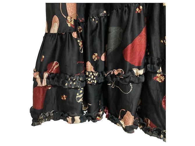 Autre Marque Falda Larga Acampanada PINK HOUSE Negro - vista 3