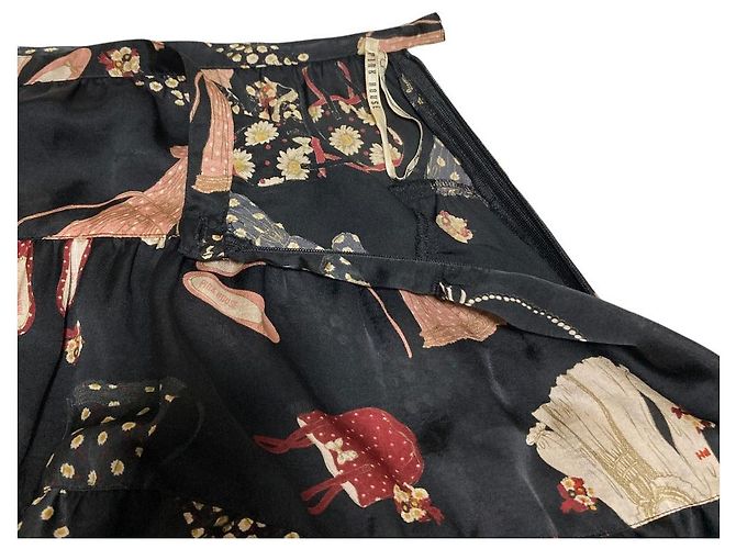 Autre Marque Falda Larga Acampanada PINK HOUSE Negro - vista 5
