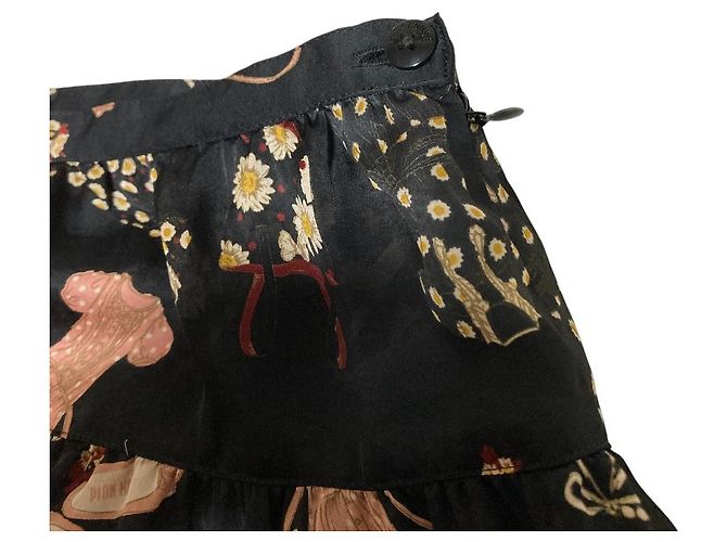 Autre Marque Falda Larga Acampanada PINK HOUSE Negro - vista 6