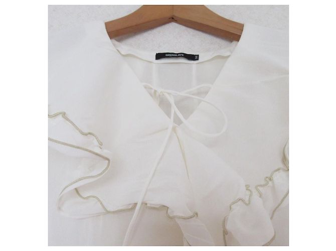 Autre Marque Camicia con volant DRESSLAVE Bianco - vista 4