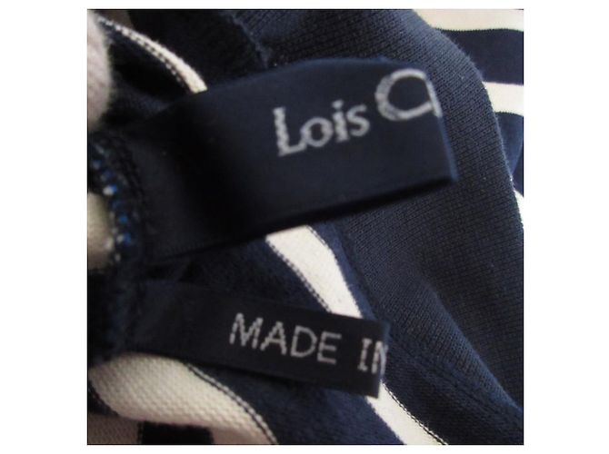 Autre Marque Langarm-Pullover Border Lois CRAYON Blau - Ansicht 11