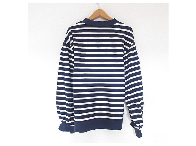 Autre Marque Langarm-Pullover Border Lois CRAYON Blau - Ansicht 2