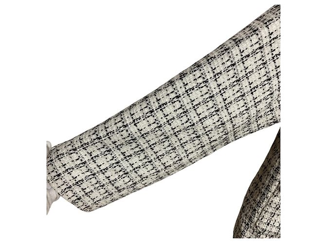 Autre Marque Giacca in tweed senza colletto COMME CA ISM Bianco - vista 3
