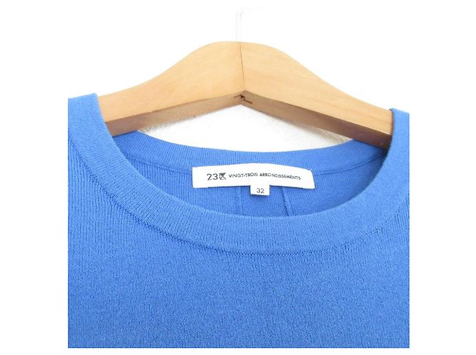 Autre Marque T-shirt a collo rotondo a maniche corte 23ku Blu - vista 4