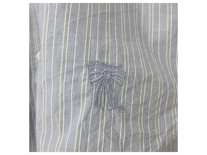 Camicia oversize a righe Acne Studios Blu - vista 6