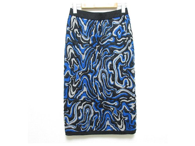 Autre Marque Falda de Jacquard MAISON SPECIAL Azul - vista 2