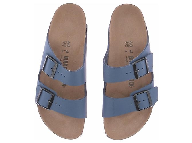 Sandali Birkenstock in scamosciato blu Taglia 40 - vista 7