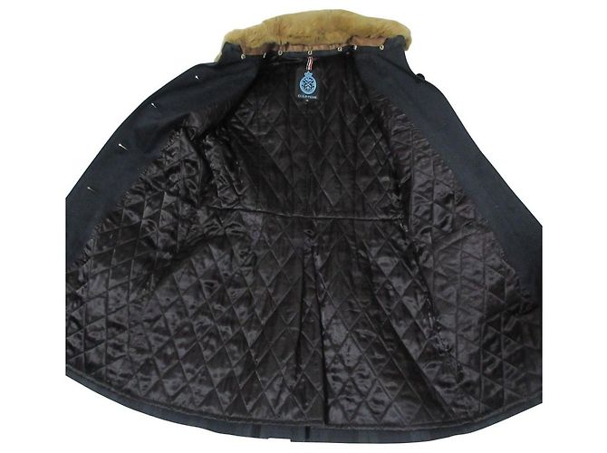 Autre Marque Abrigo de piel de conejo negro GUILD PRIME Verde Azul marino - vista 7