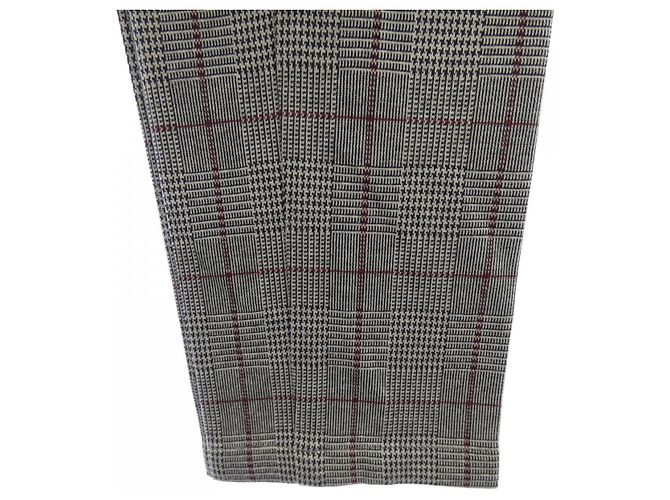 Autre Marque Pantalones Solido Gris - vista 2