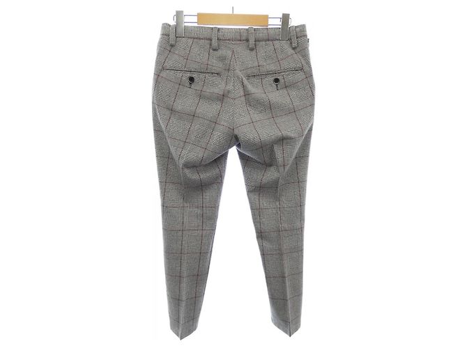 Autre Marque Pantalones Solido Gris - vista 6