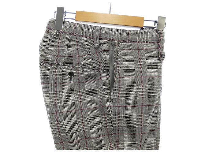 Autre Marque Pantalones Solido Gris - vista 7