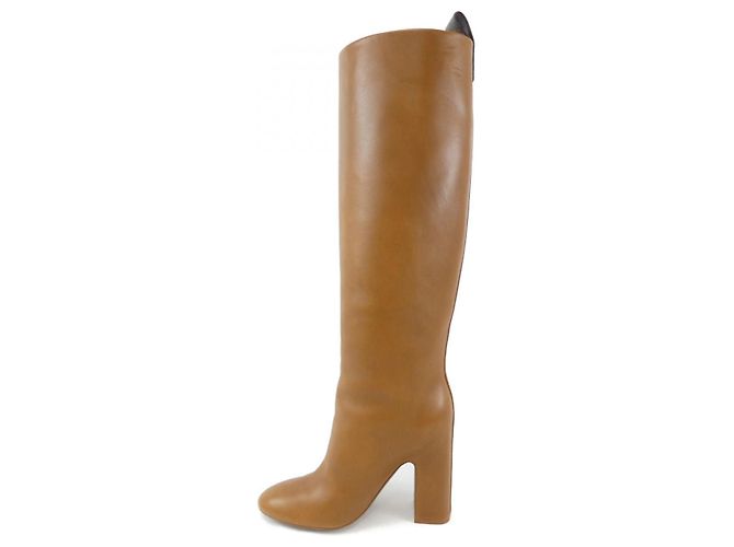 Botas Largas de Piel Donna de Louis Vuitton Castaño - vista 2